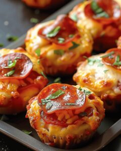 Crispy Pizza Muffin Bites Recipe
