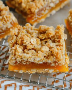 Heavenly Apricot Oatmeal Crumble Bars Recipe