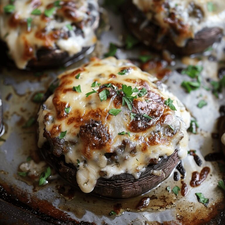 Philly Cheesesteak Stuffed Portobello Mushrooms Recipe