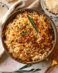 Silky French Onion Soup Risotto Recipe