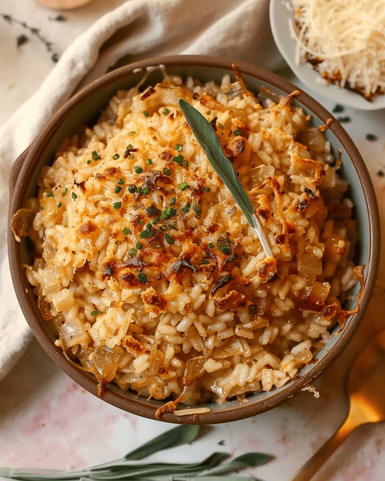 Silky French Onion Soup Risotto Recipe
