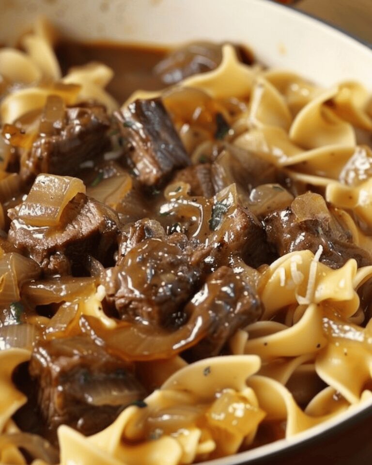 Hearty French Onion Beef Pasta Recipe