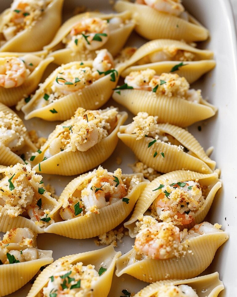 Dreamy Seafood-Stuffed Pasta Shells with Balanced Bchamel Recipe