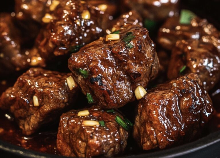 Sizzling Honey Garlic Steak Bites Recipe
