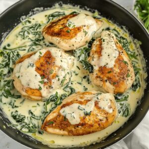 Creamy Spinach and Cheese Stuffed Chicken Breasts Recipe