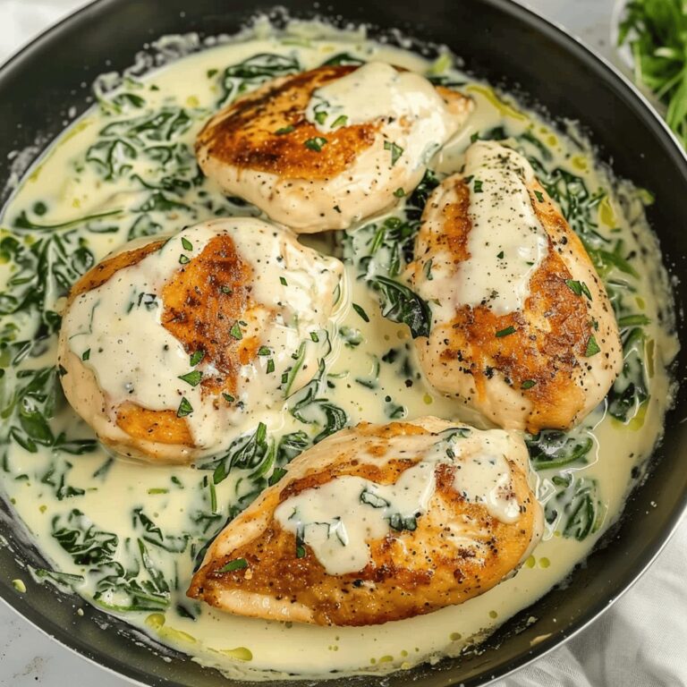 Creamy Spinach and Cheese Stuffed Chicken Breasts Recipe