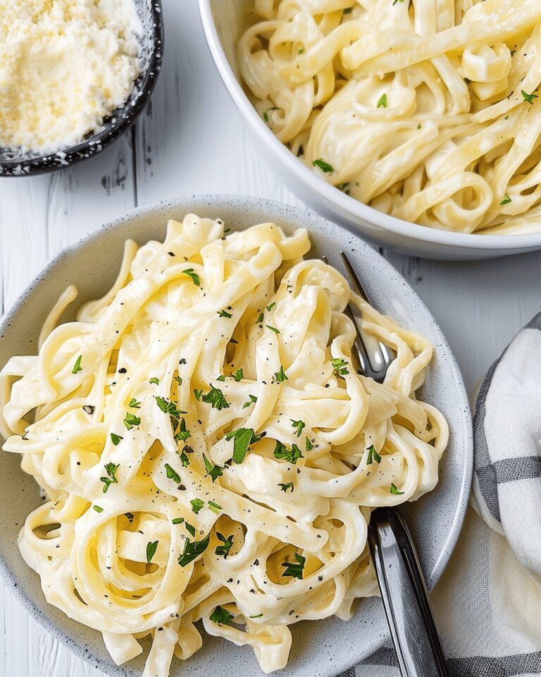 Creamy Cottage Cheese Fettuccine Alfredo Recipe