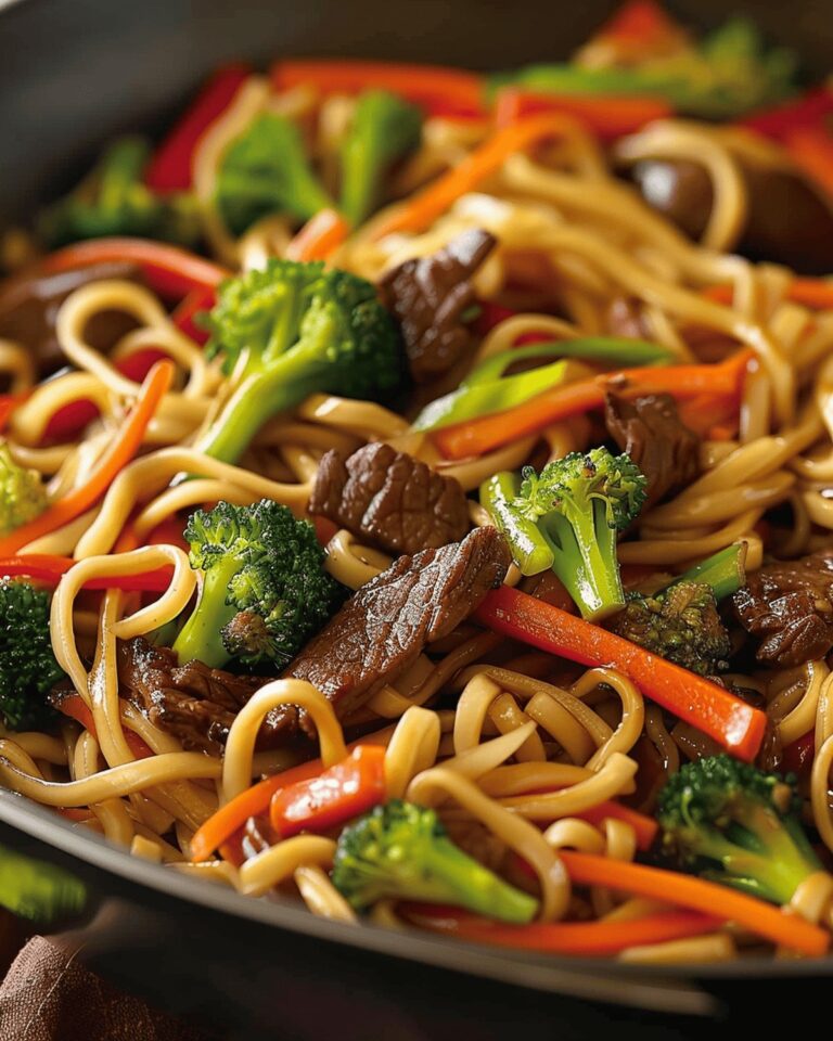Savory Beef Lo Mein Recipe