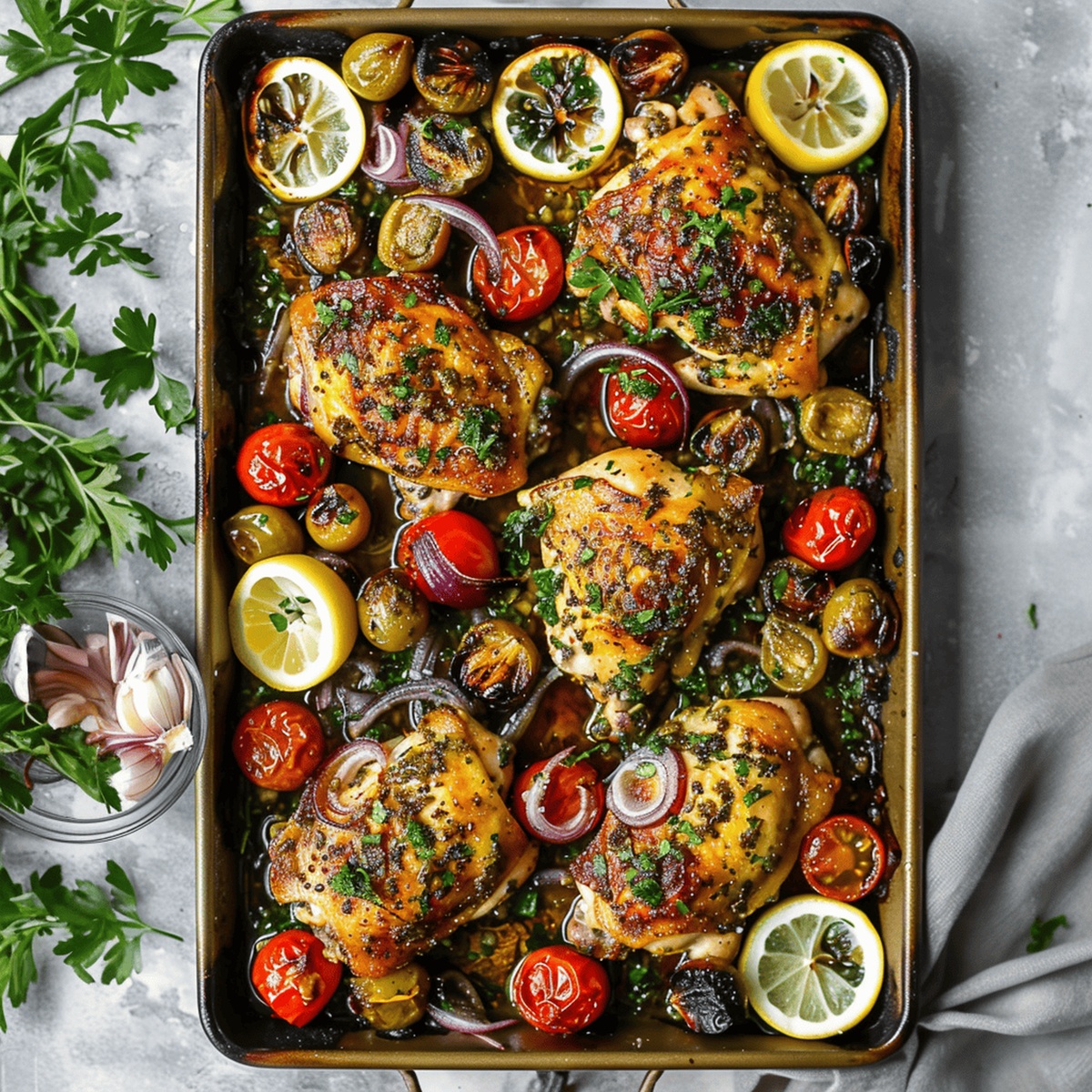 Mediterranean Bliss Greek Sheet Pan Chicken Recipe