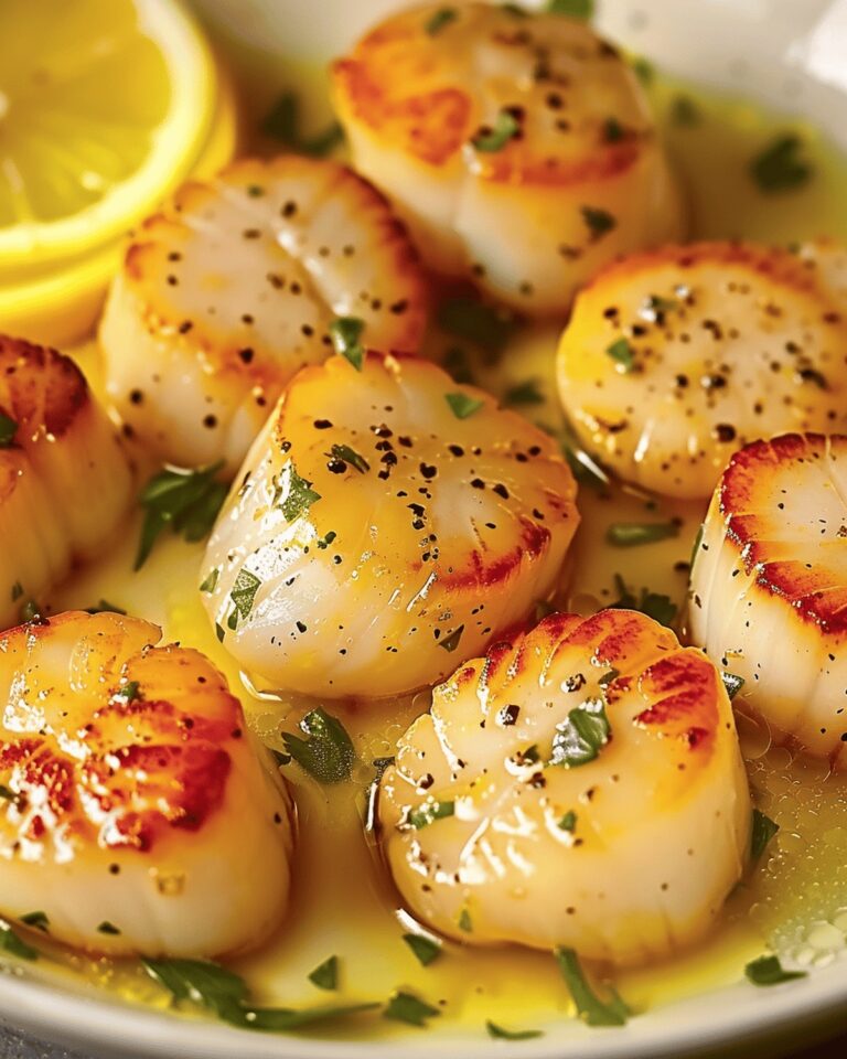 Tangy Lemon-Garlic Scallops Recipe