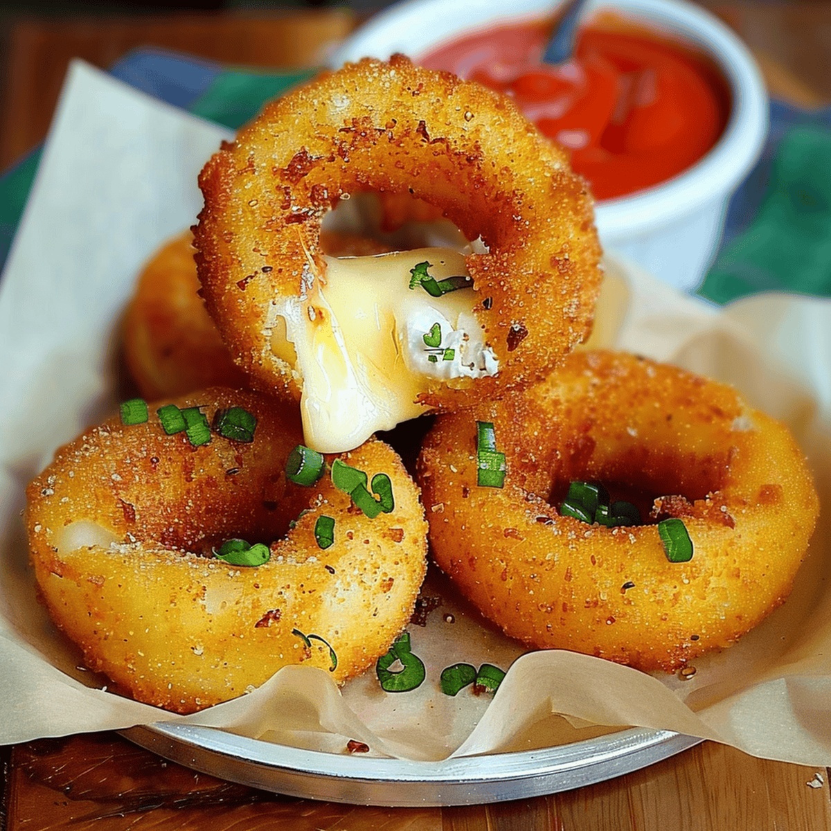 Mozzarella Stick Onion Rings Recipe