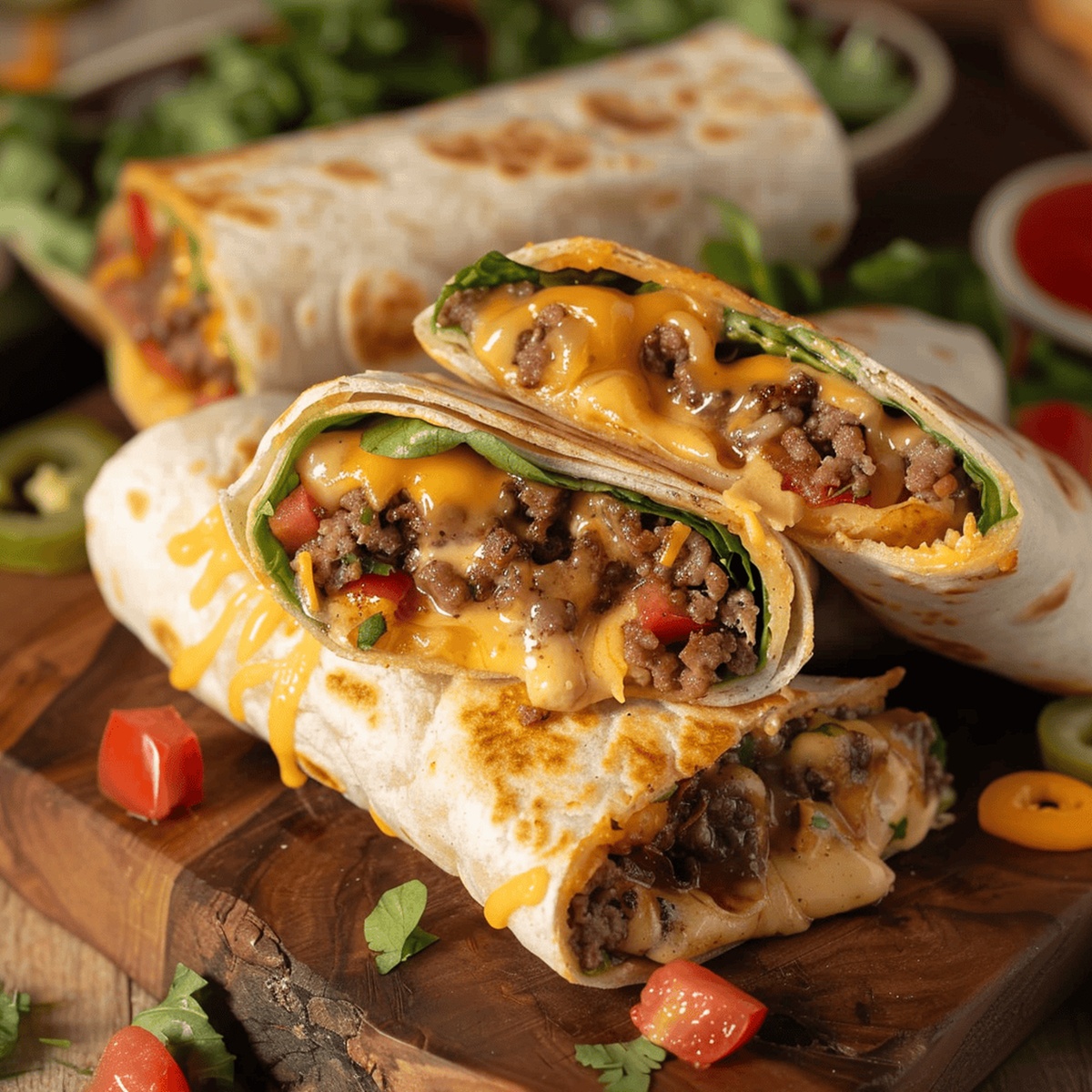 Beefy Wrap Grillers Recipe