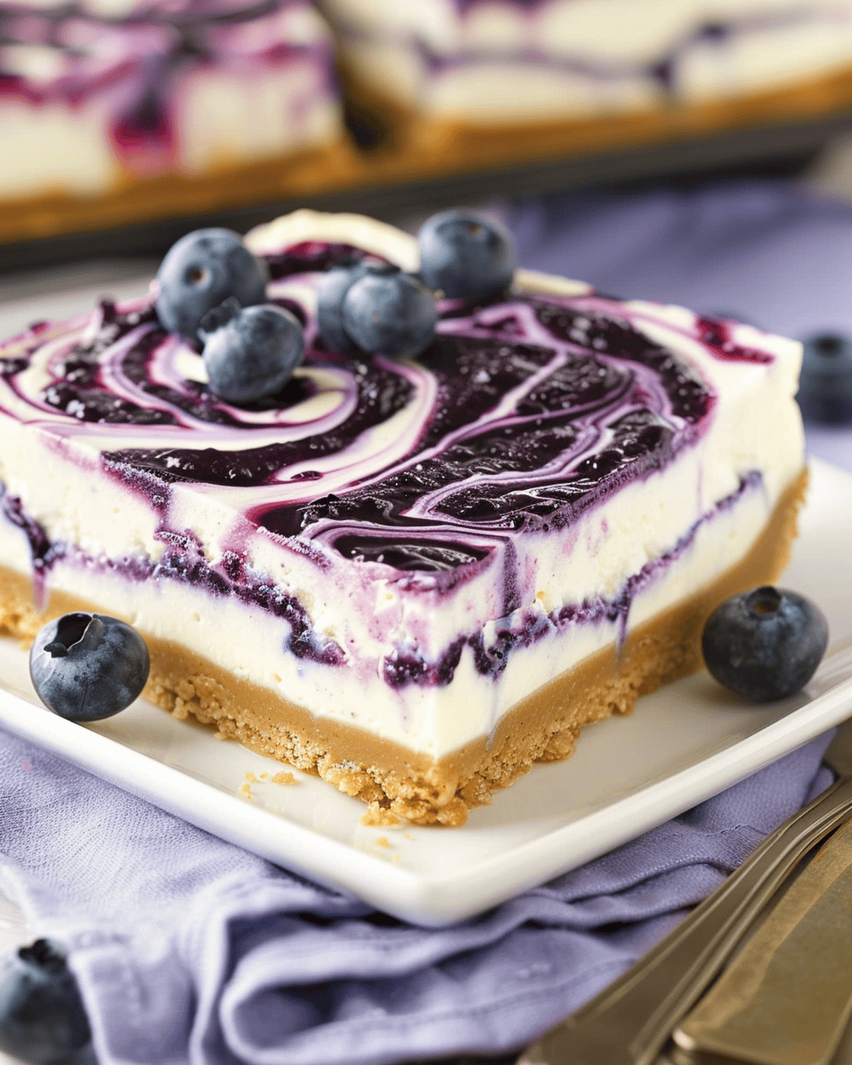 Velvety Blueberry Cheesecake Recipe