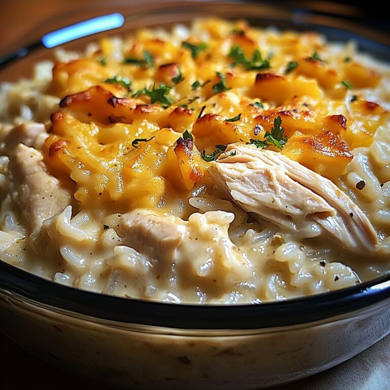 Comforting Chicken & Rice Casserole Delight Recipe