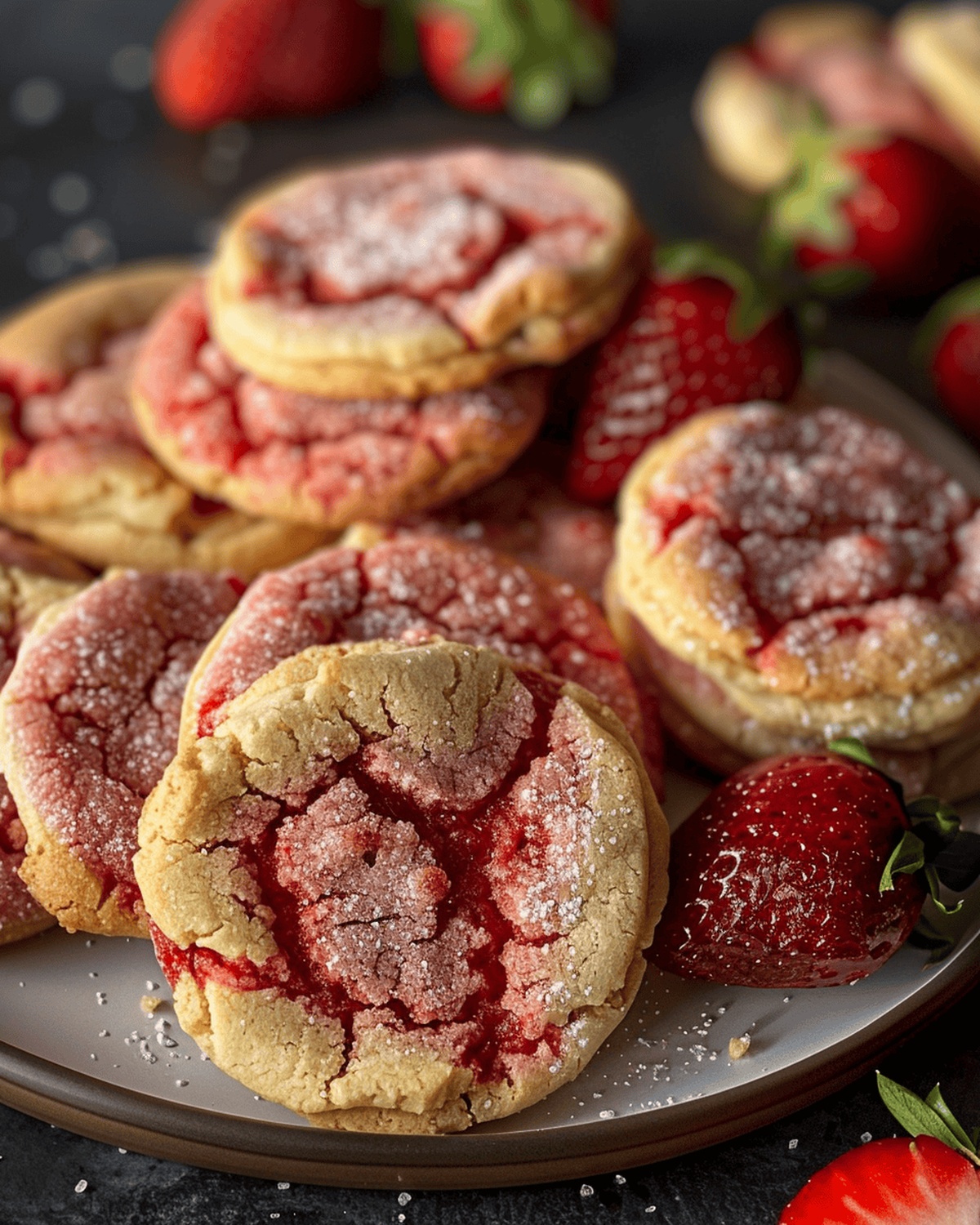 Strawberry Sugar Cookies Recipe