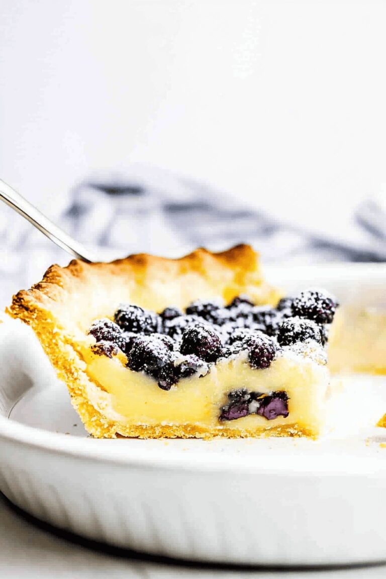 Creamy Blueberry Buttermilk Pie Recipe