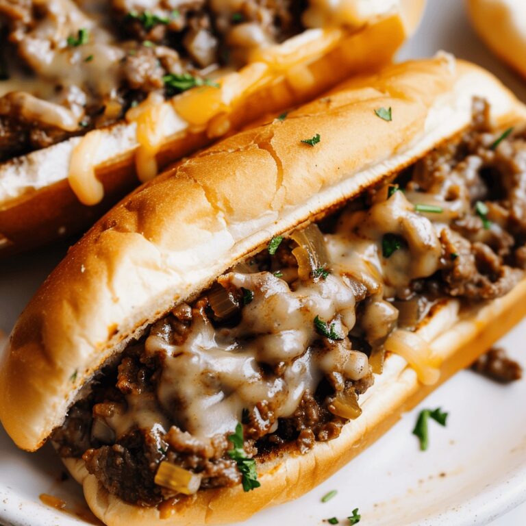 Cheesy Hot Beef Sandwich Recipe