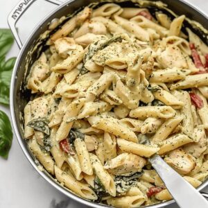 Creamy Pesto Chicken Pasta Recipe