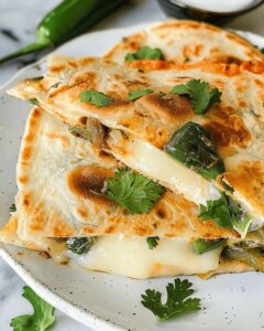 Cheesy Chile Relleno Quesadilla Recipe