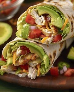 Tangy Chicken Avocado Ranch Wraps Recipe