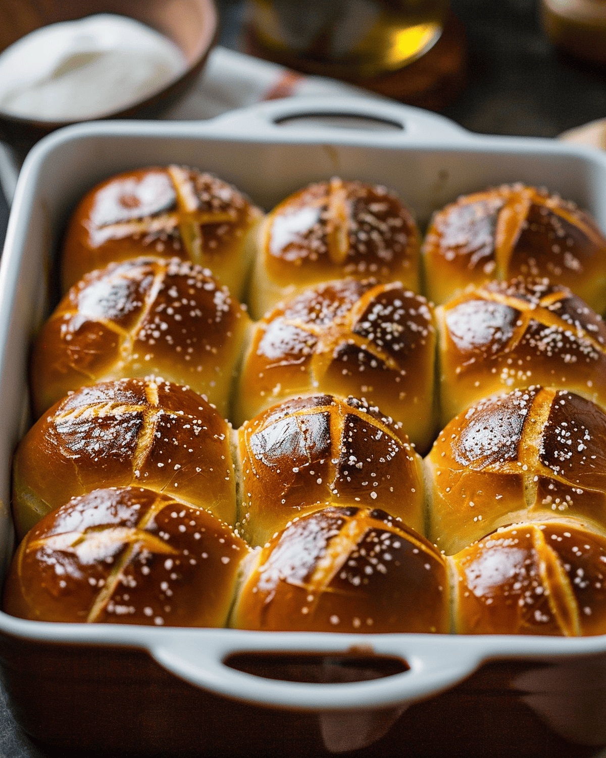 Pretzel Rolls Recipe