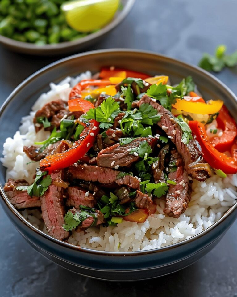 Spicy Beef and Bell Pepper Stir-Fry Bowl Recipe
