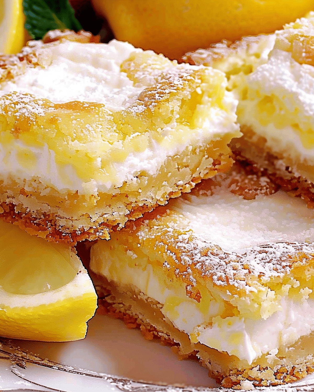 Lemon Cream Bars Recipe