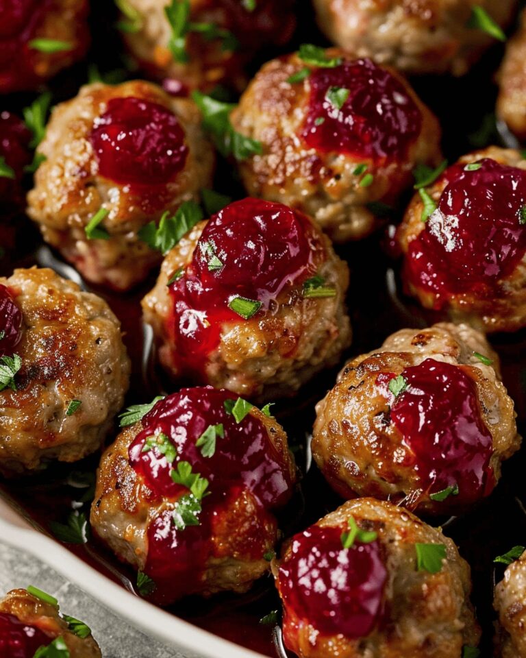 Tangy Cranberry-Orange Glazed Meatballs Recipe