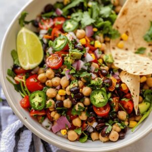 Southwest Chickpea and Black Bean Salad Recipe