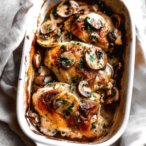 Baked Chicken with Mushrooms Recipe