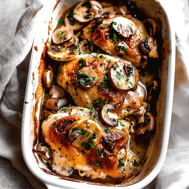 Baked Chicken with Mushrooms Recipe