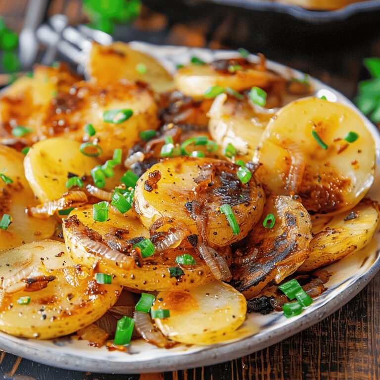 Golden Fried Potatoes and Onions Recipe
