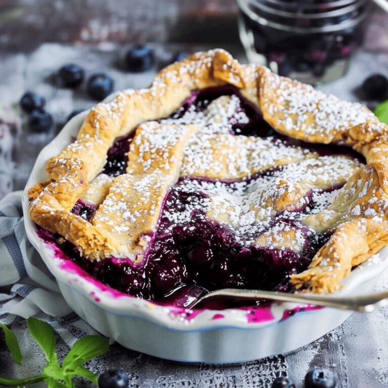 Deep Dish Wild Blueberry Pie Recipe