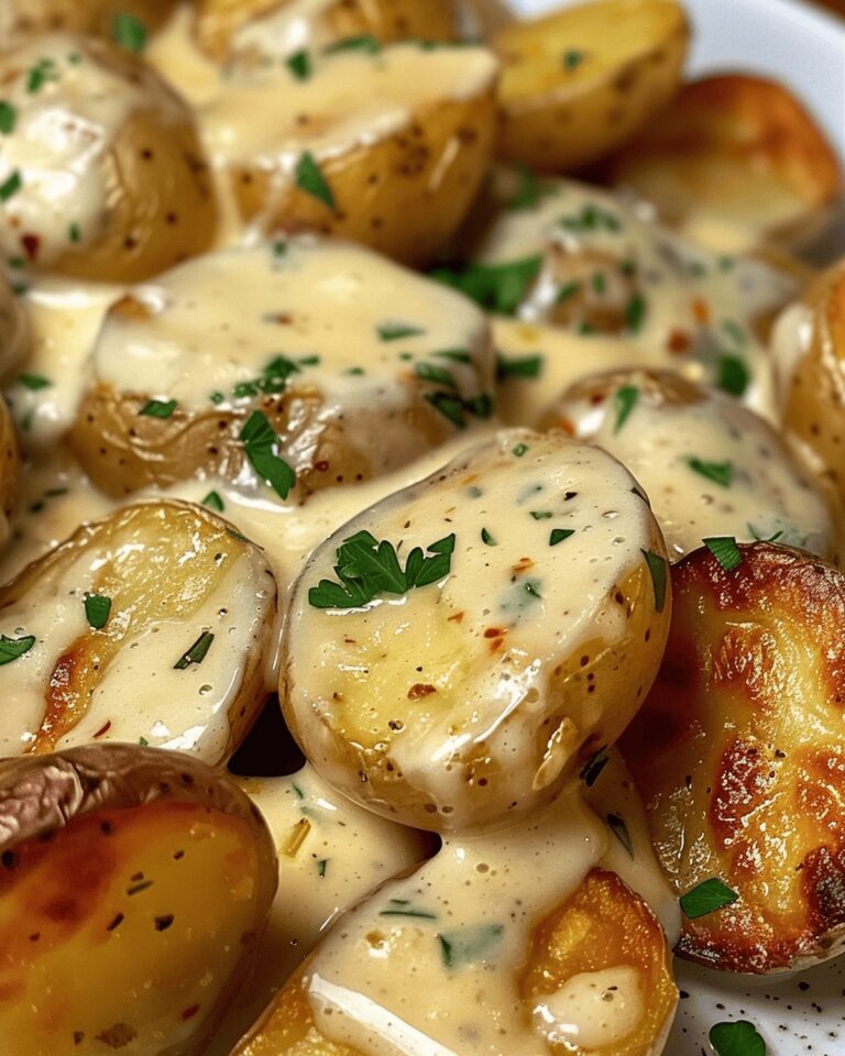 Crispy Garlic Herb Baby Potatoes Recipe