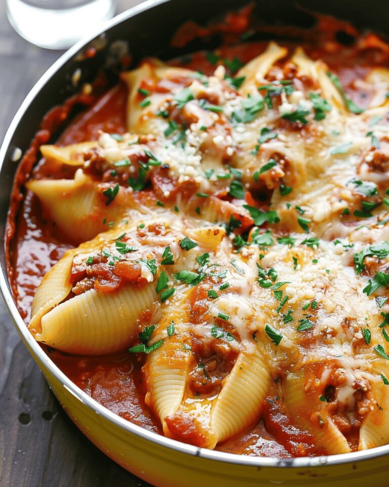 Cheesy Skillet Stuffed Pasta Recipe