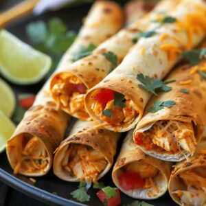 Crispy Baked Chicken Taquitos Recipe