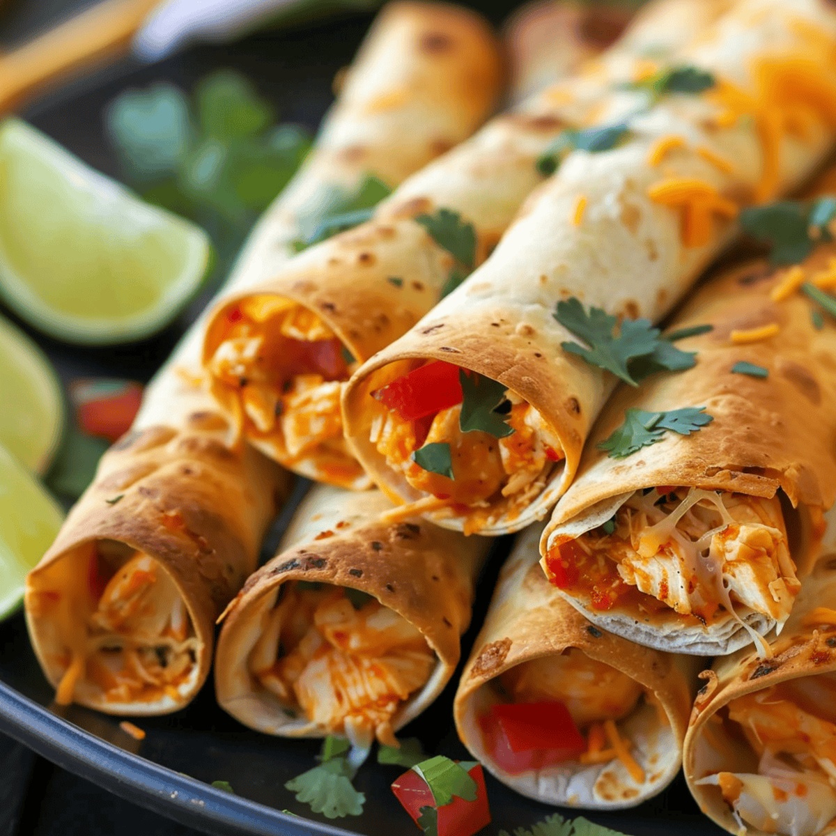 Crispy Baked Chicken Taquitos Recipe