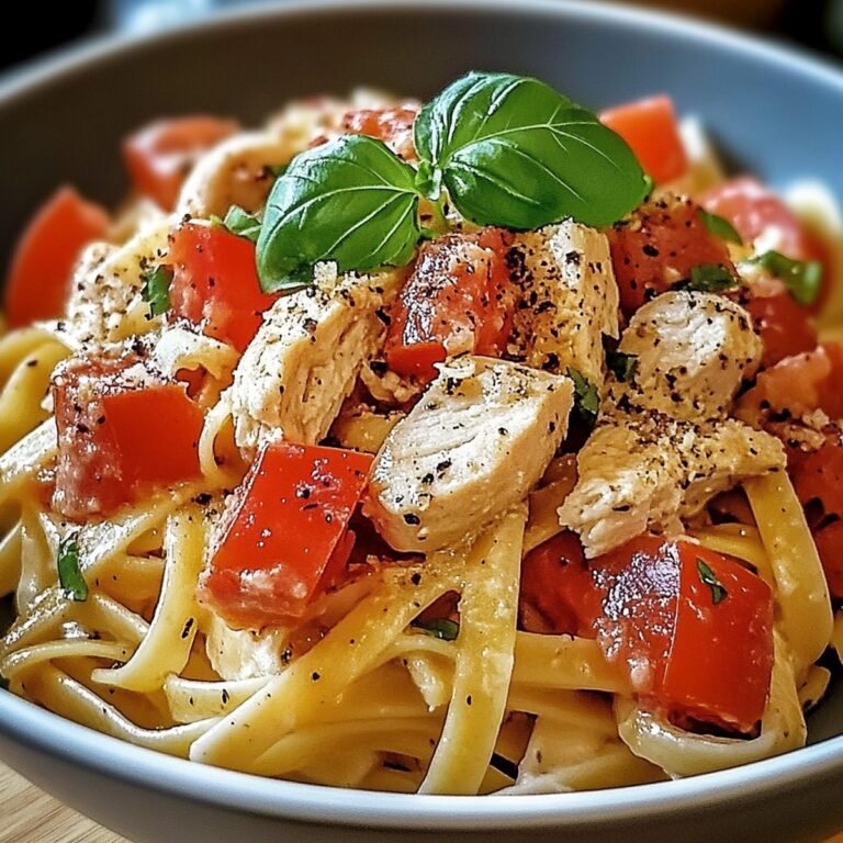 Rustic Bruschetta Chicken Pasta Recipe