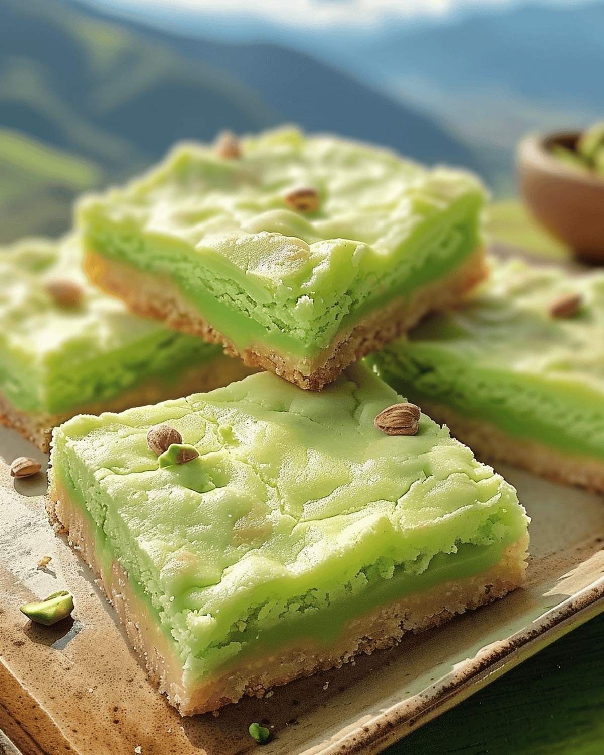 Scrumptious Pistachio Cookie Bars Recipe