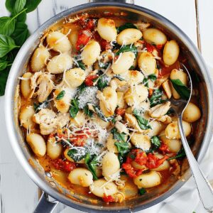 One Skillet Sun Dried Tomato Chicken and Gnocchi Recipe