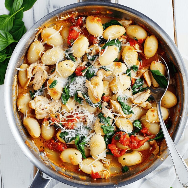 One Skillet Sun Dried Tomato Chicken and Gnocchi Recipe