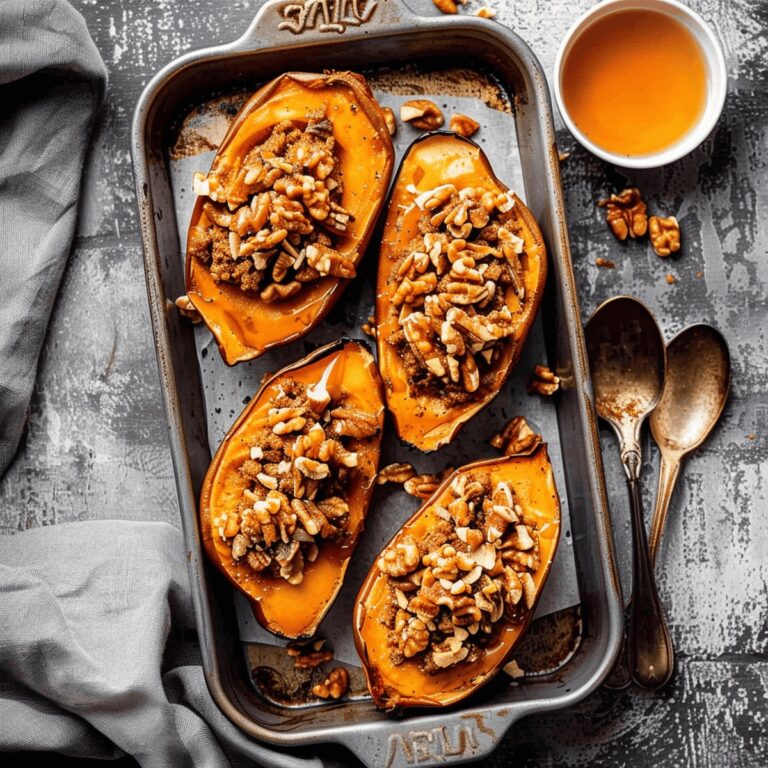 Maple Walnut Twice Baked Sweet Potatoes Recipe