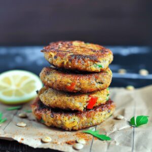Spicy Vegan Lentil Cakes Recipe