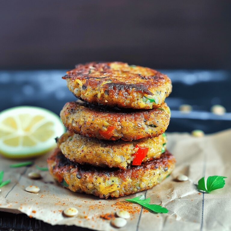 Spicy Vegan Lentil Cakes Recipe