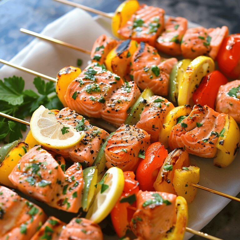 Grilled Salmon Skewers Recipe