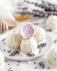 Fresh Lavender White Chocolate Truffles Recipe