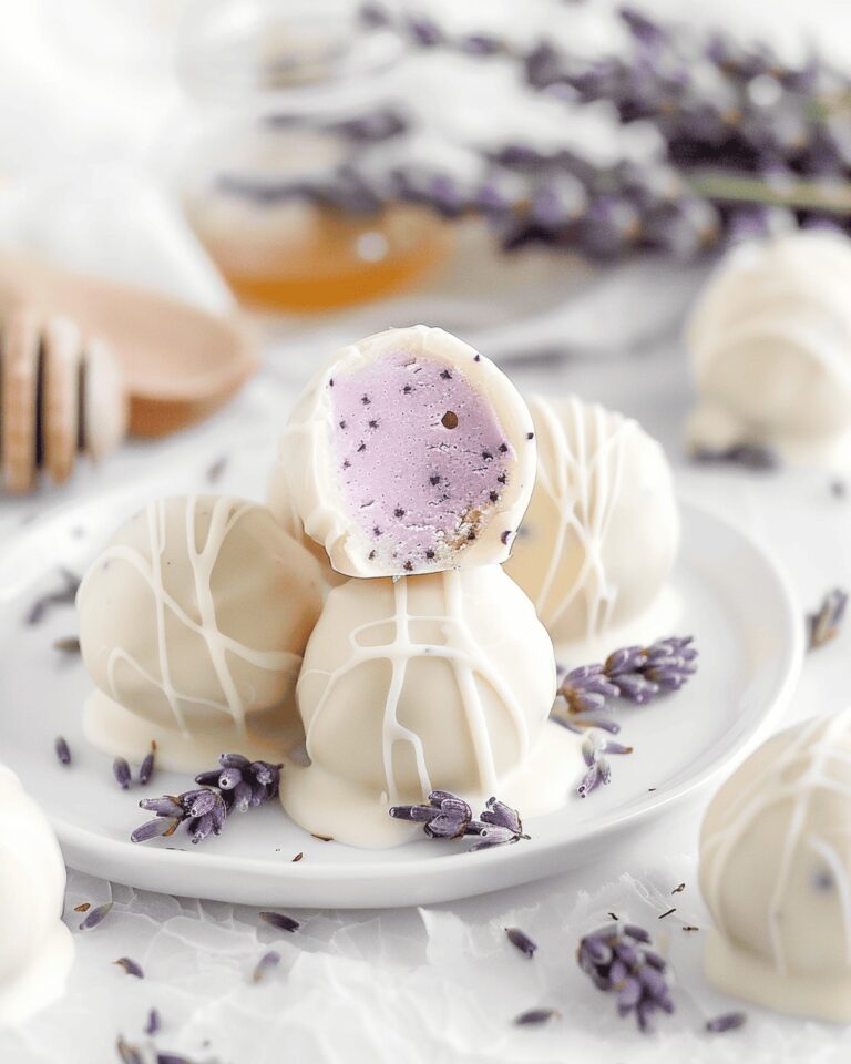 Fresh Lavender White Chocolate Truffles Recipe
