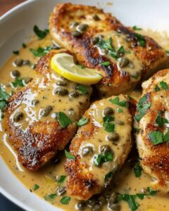 Tangy Lemon Caper Chicken Recipe