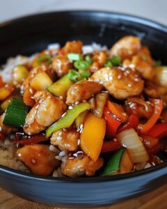 Fiery Sweet and Spicy Chicken Stir Fry Recipe