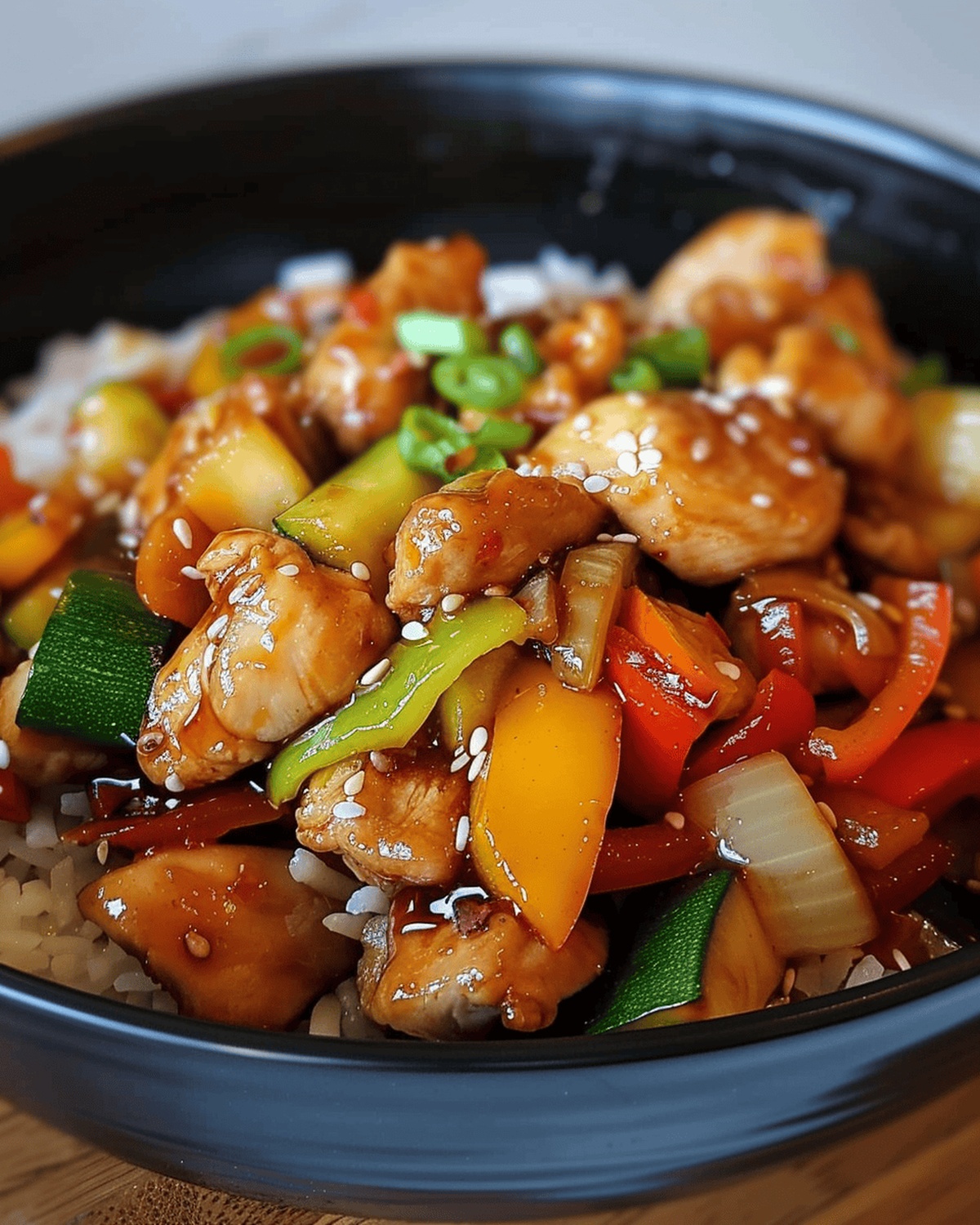 Fiery Sweet and Spicy Chicken Stir Fry Recipe